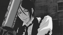 Chainsaw Sebastian Michaelis Black Butler GIF