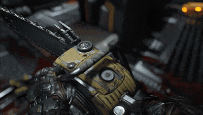 Chainsaw With Codex Entry Acquired GIF