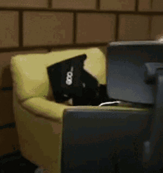 Chair Spin Hachubby Thinking Sad Frustrated  GIF