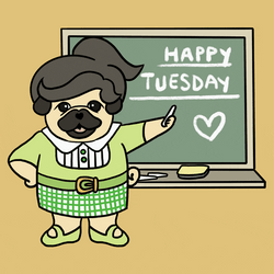 Chalk Happy Tuesday GIF