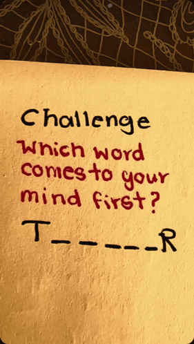 Challenge Which Word Comes To Your Mind First GIF