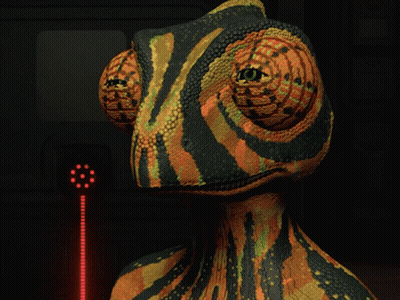 Chameleon Waving Hand GIF
