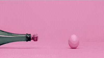 Champagne Bottle Opening With Smoke GIF