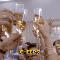 Champagne Cheers GIF