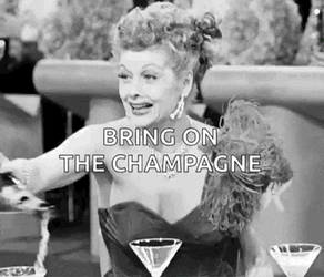 Champagne Happy GIF