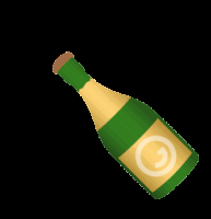 Champagne Popping Animation GIF