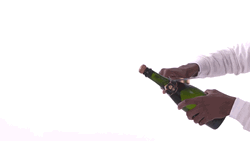 Champagne Popping Using Sword GIF