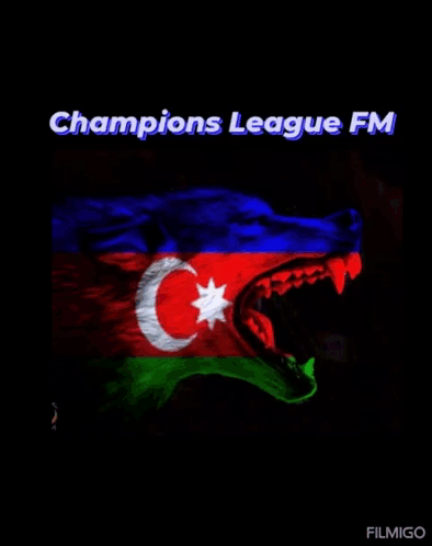 Champions League FM DJ Tural Wolf And Flag GIF