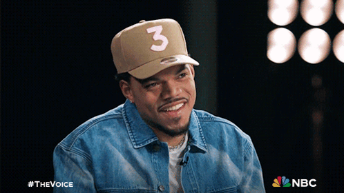 Chance The Rapper Wearing A Hat With The Number 3 On It GIF