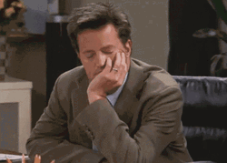 Chandler Bing Sleepy Meme GIF
