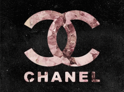 Chanel Logo On Black Background GIF