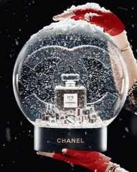Chanel Perfume In Snow Globe