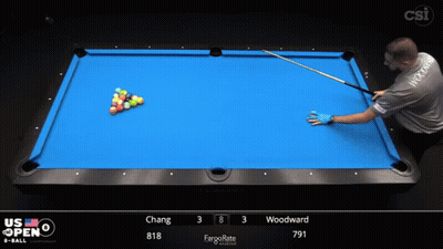 Chang Vs Woodward Pool Game Score 3 To 8 GIF