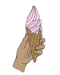 Changing Color Ice Cream Swirl GIF