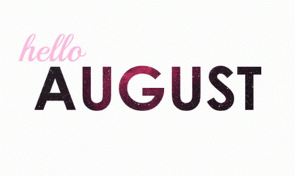 Changing Hello August Color Text GIF