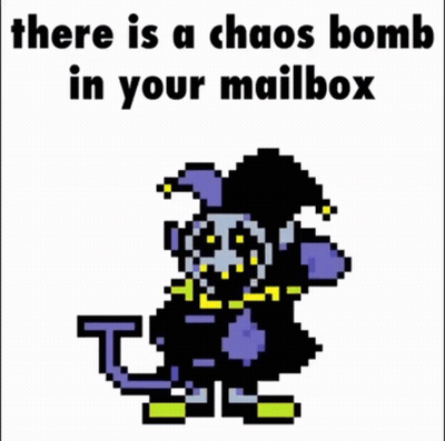 Chaos Bomb In Your Mailbox GIF