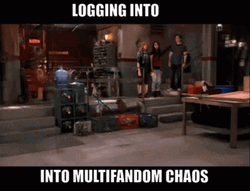 Chaos Multifandom Falling Down ICarly Meme GIF