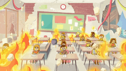 Chaotic And Burning Classroom GIF