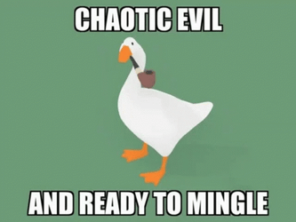 Chaotic Evil Silly Goose GIF