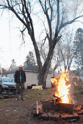 Chaotic Friends Backyard Campfire GIF