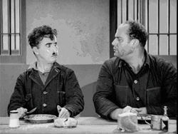Chaplin Silent Eyebrows Up  GIF