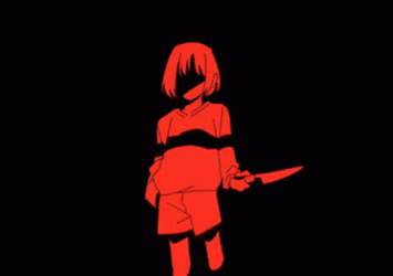 Chara Juggling Knife GIF