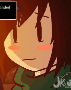 Chara Sans Chara GIF