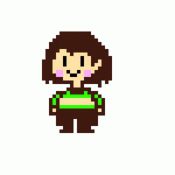 Chara Undertale Pixel Art GIF