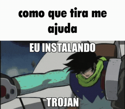 Character Como Que Tira Me Ajuda Instalando Trojan GIF