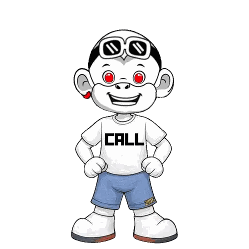 Character In Call Shirt Sticker