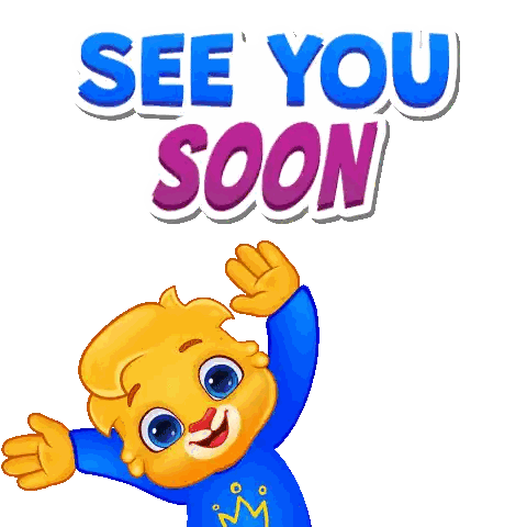 Character Saying See You Soon Sticker