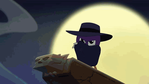 Character Wearing Hat Covering Face GIF