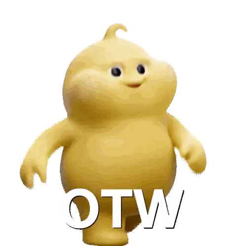 Character With 'OTW' Text Sticker