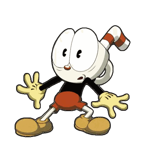 Character With Red And White Cane Sticker