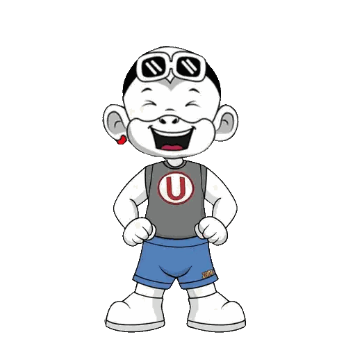 Character With Sunglasses And U Shirt Sticker