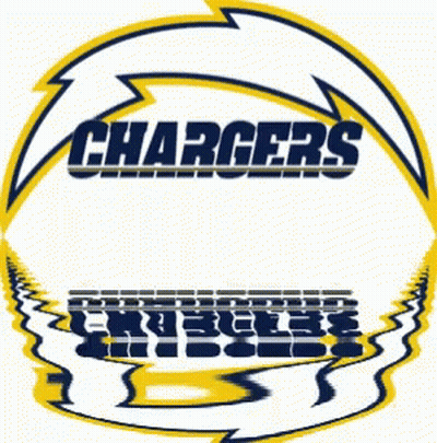Chargers Logo With Lightning Bolt GIF
