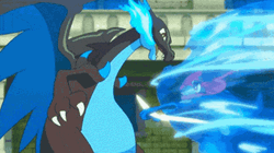 Charizard Attack Ash Greninja GIF
