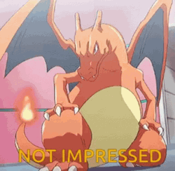 Charizard Not Impressed GIF