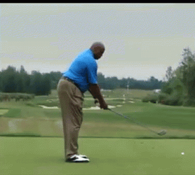 Charles Barkley Golf Swing Proper Posture GIF