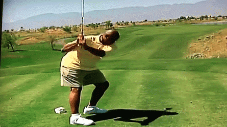 Charles Barkley Golf Swing Slow Motion GIF