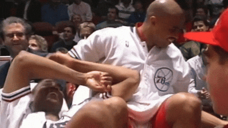 Charles Barkley Guarantee Splashed Water GIF