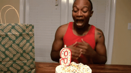 Charleyyy Eating 9Th Birthday Cake GIF