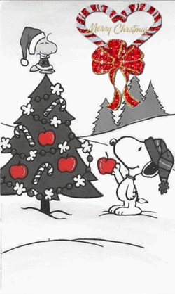 Charlie Brown And Snoopy On Christmas Wednesday GIF