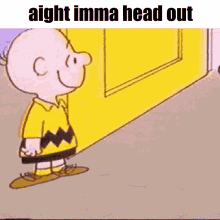 Charlie Brown Franklin Peanuts Ight Imma Head Out GIF