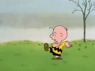 Charlie Brown Missed Punt Kick GIF