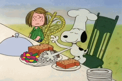 Charlie Brown Peanuts Snoopy Thanksgiving GIF