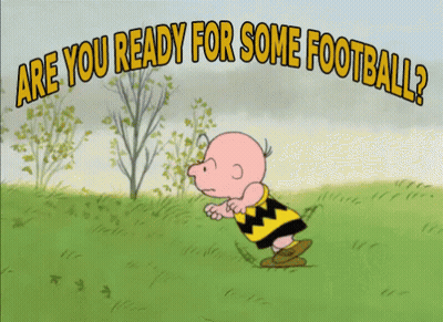 Charlie Brown Running Are You Ready For Some Football GIF