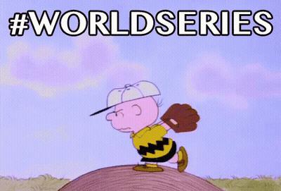 Charlie Brown Throwing Baseball With Worldseries GIF