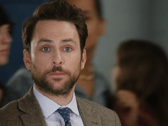 Charlie Day Agree While Escaping GIF