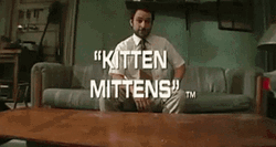 Charlie Day Kitten Mitten GIF